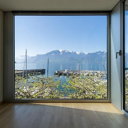 Lakeside-Apartment-1 Grand Appartement Familial Avec 2 Terrasses Et Vue Panoramique Vevey Exterior photo